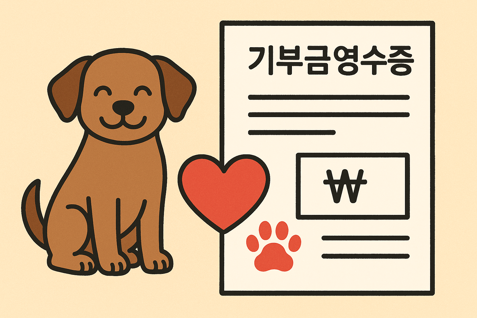 유기견 기부금영수증