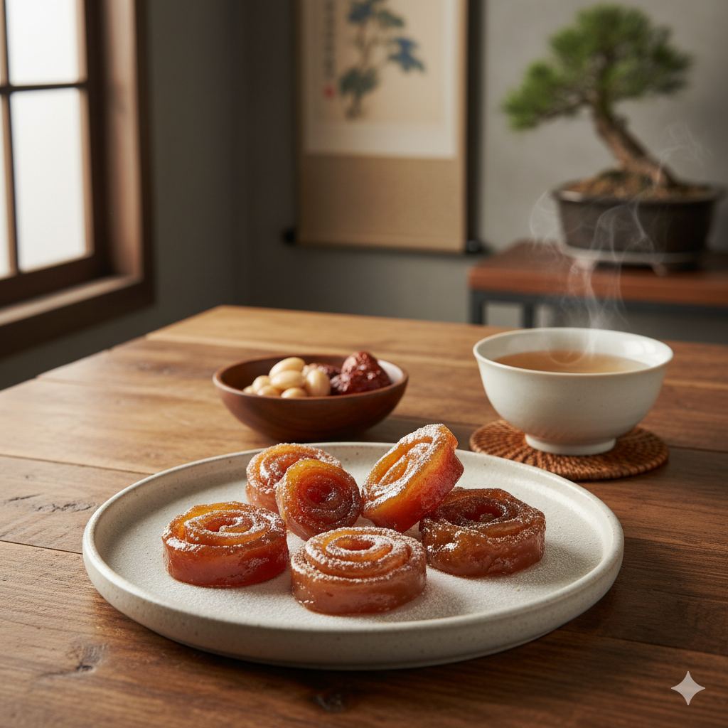 도라지정과, 도라지정과 먹는법, 안성 도라지정과