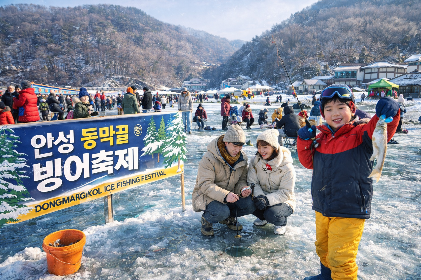 안성 동막골 빙어축제