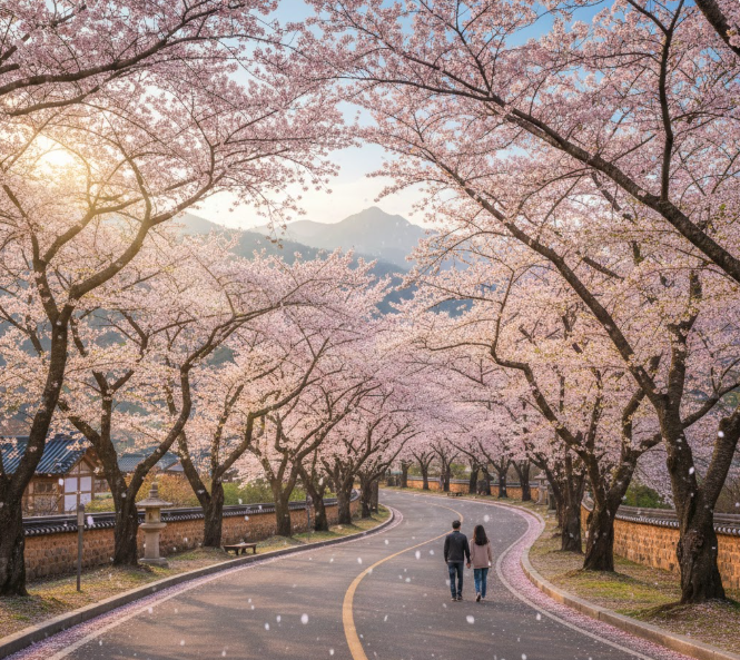 하동 화개 십리벚꽃길