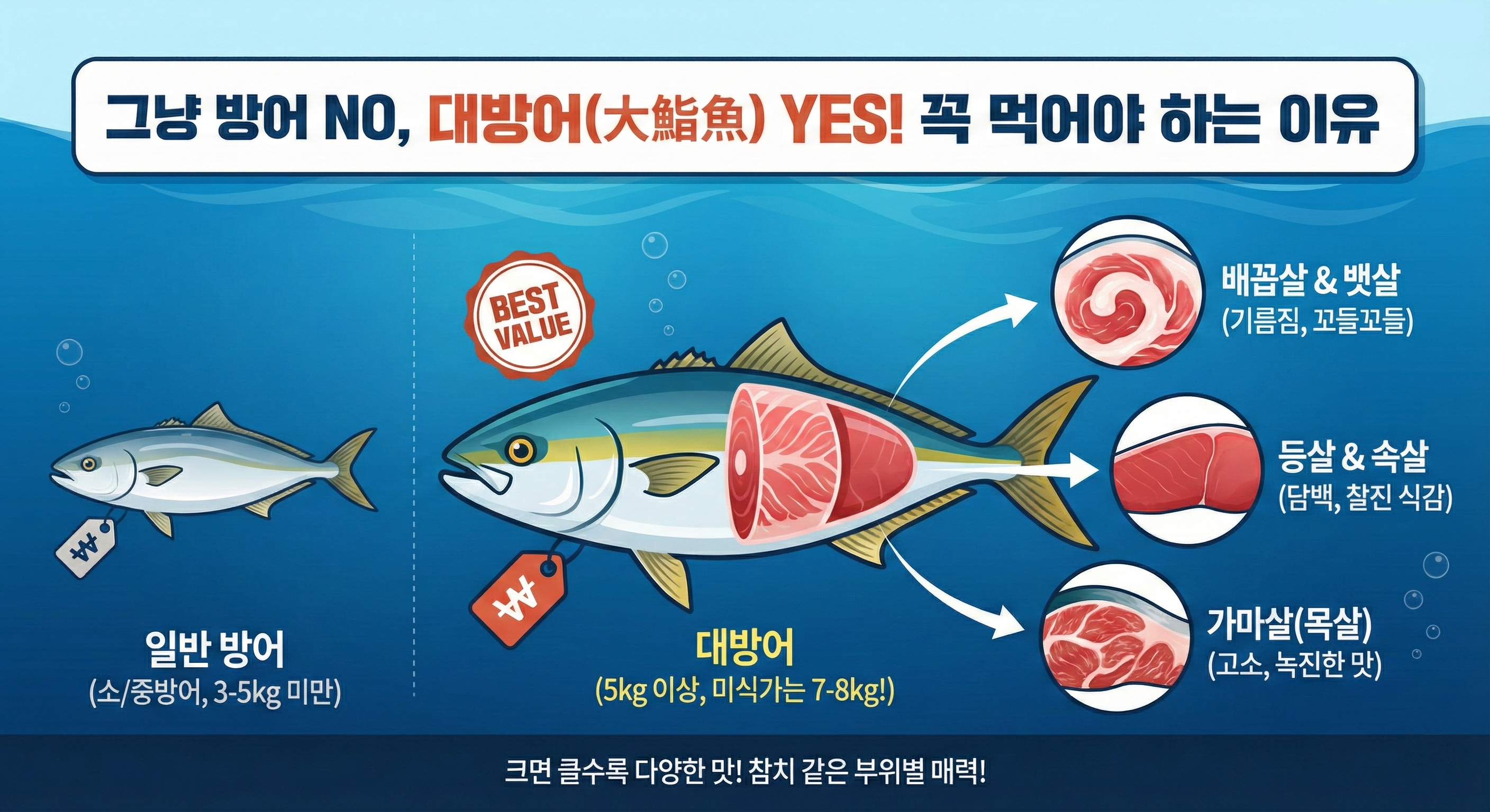 대방어를 고집해야하는 이유