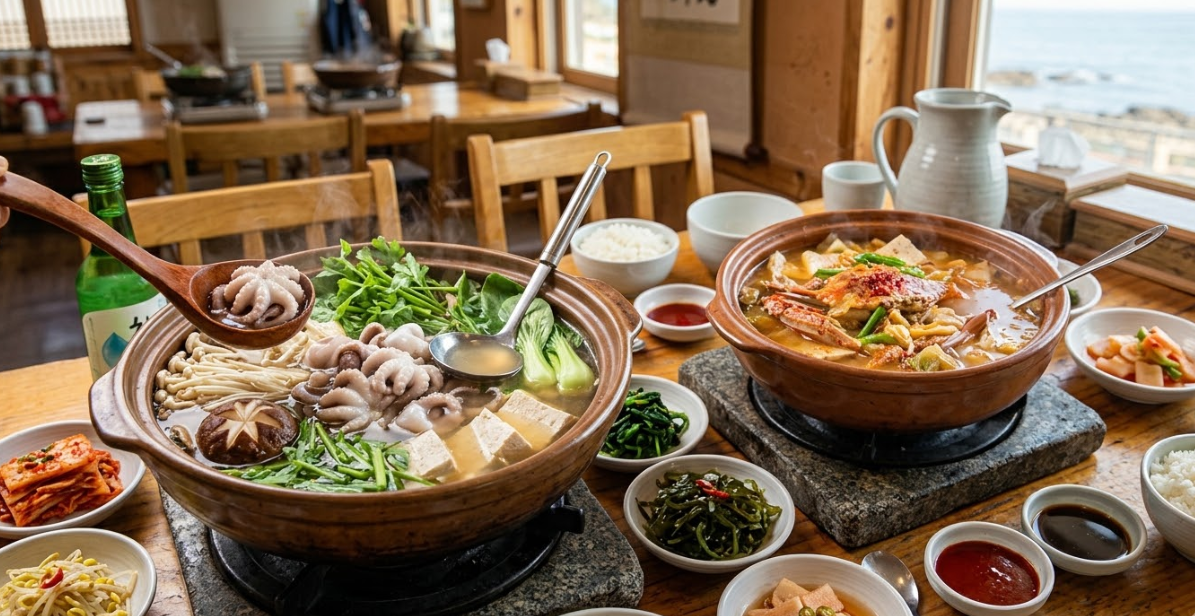 주꾸미 샤브샤브 & 게국지